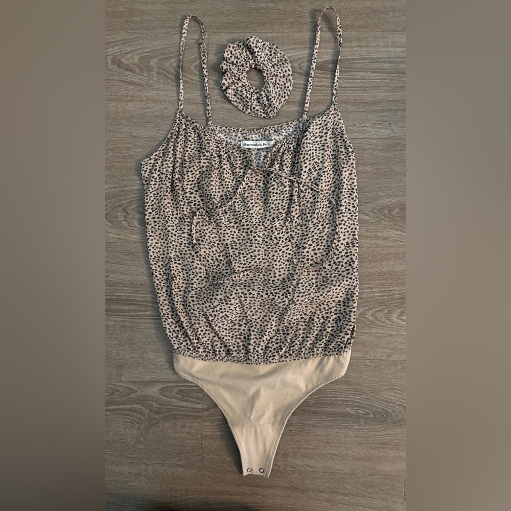 Abercrombie Fitch Leopard Cami NWT Top Medium Bodysuit